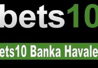 Bets10 Banka Havalesi